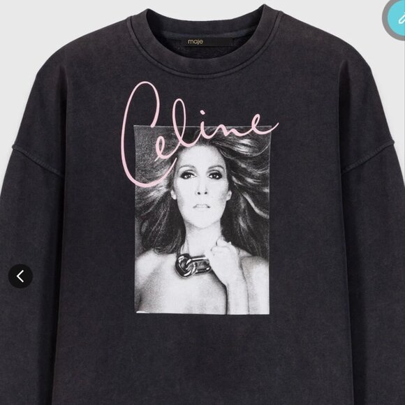 Maje Celine Dion 100% Cotton sweatshirt M - Picture 1 of 9